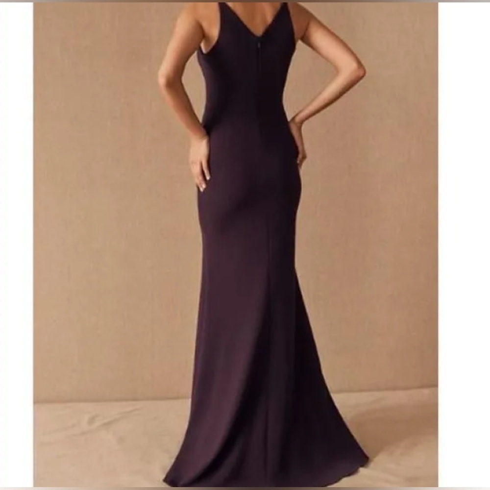 NWT Anthropologie BHLDN Jones Gown Maxi Dress SZ 8 Dark Purple - Picture 2 of 11